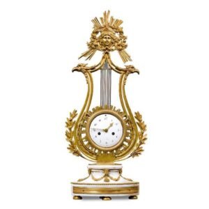 marble and lyre shaped