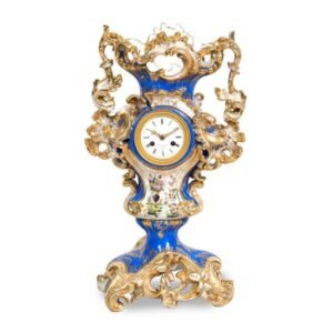 porcelain mantel clock